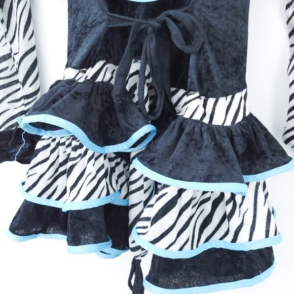 Rubies Costume Zebra Medium 2 Piece Set, Dress ,Hoodie Jacket Halloween Costume - Picture 5 of 7